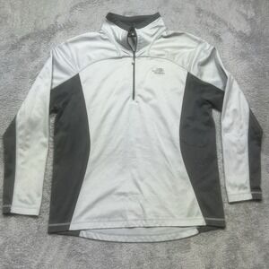 North Face Pullover Men's XL Gray Tech Glacier 1/4 Zip Outdoor Hiking NF00CP4A